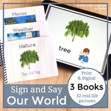 Nature Weather and Places Speech Therapy Printable & Digit