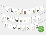 Nature alphabet lower case a - z - Plant ABC