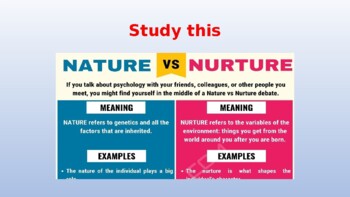 examples of nurture in psychology