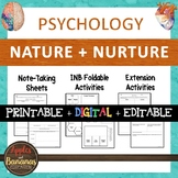 Nature and Nurture - Psychology Interactive Note-taking Ac
