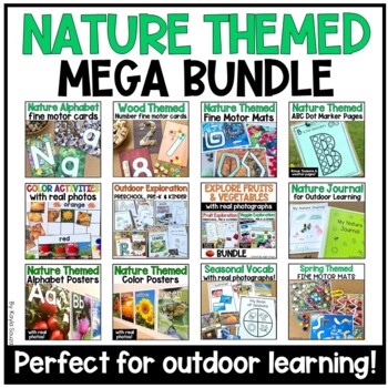 Preview of Nature and Outdoor Education for Preschool, PreK & Kindergarten MEGA Bundle