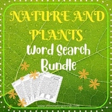 Nature and Plants Word Search Bundle | 9 Printable Puzzle 