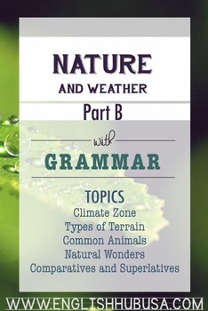 Preview of Nature & Weather (Unit B Packet): Winter Weather and Preparation  (Adult ESL)