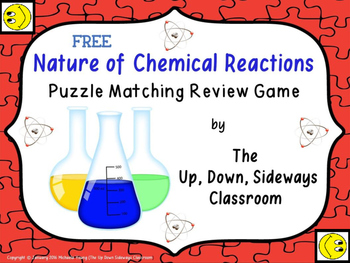 Preview of (FREE) Nature of Chemical Reactions Puzzle Matching Review Game