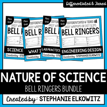 Preview of Intro to Science / Nature of Science Bell Ringers Bundle | Printable & Digital