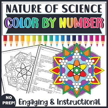 Nature of Science Color by Number | Intro to Biology Review Worksheet ...