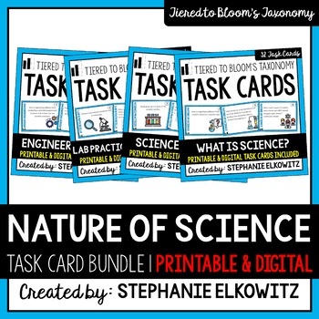 Preview of Intro to Science / Nature of Science Task Cards Bundle | Printable & Digital