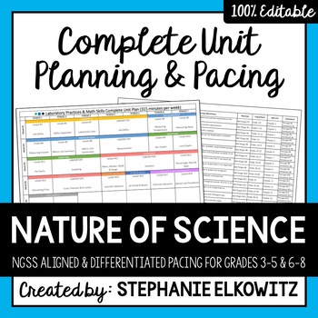 Preview of Nature of Science Complete Unit Planning and Pacing