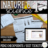 Nature of Science Exit Tickets Mini Checkpoints Print & Go