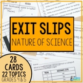 Nature of Science Exit Tickets | Safety, STEM, Tools, Meas