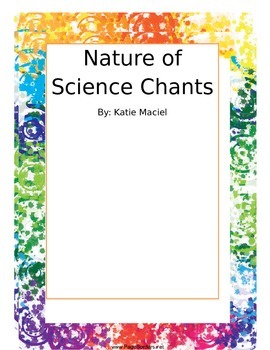 Preview of Nature of Science Vocabulary Chants