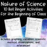 FREE Nature of Science Warm Up Bell Ringer Activities - 10 Days!