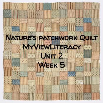 Preview of Nature's Patchwork Quilt Understanding Habitats My View Literacy Unit