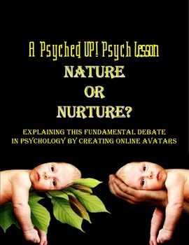 Preview of Intro to Psych: Nature v. Nurture Online Avatar Project