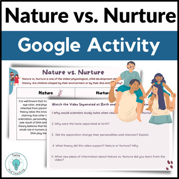 Preview of Nature vs. Nurture Activity for Google - FACS Child Development Early Childhood