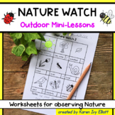 Nature Walk Scavenger Hunt Outdoor Class Activity Worksheets