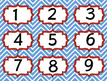 Nautical Calendar/ Cubby Numbers by Sweet Toppings | TPT