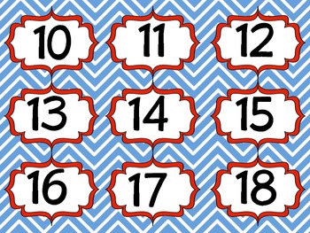 Nautical Calendar  Cubby Numbers By Sweet Toppings 