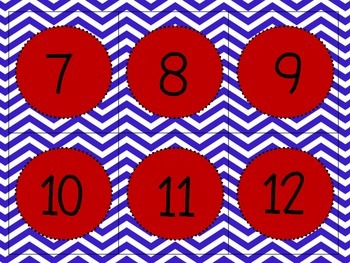 Nautical Calendar Numbers by Very Perry Classroom | TPT