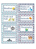 Nautical Classroom Library Labels