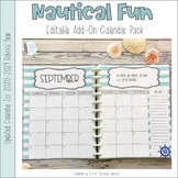 Nautical Fun Lesson Planner / Binder Calendar Add-On Pack