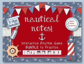 Preview of Nautical Notes! Interactive Rhythm Game - 7 GAME BUNDLE!