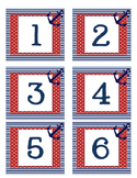 Nautical Number Labels 1-30