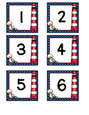 Nautical Lighthouse Number Labels