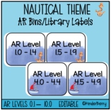 Nautical Ocean AR Book Bin / Library Kit Labels