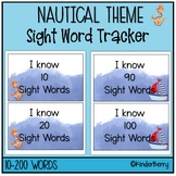 Nautical Ocean Sight Word Tracker Display