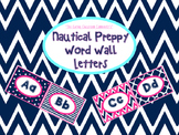 Nautical Preppy Word Wall Letters