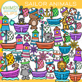 Nautical Sailor Animals Clip Art