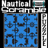 Nautical Summer  3x3 SCRAMBLE Logic Puzzle Brain Teaser