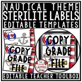 Nautical Theme Classroom: Teacher Mailbox, 3 Drawer Sterilite Labels Editable