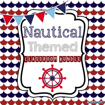 Preview of Nautical Theme Classroom Bundle