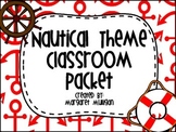 Nautical Theme Classroom Packet