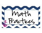 Nautical Theme Math Practices Signs