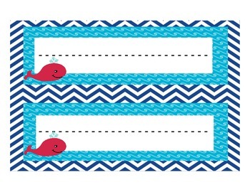 Nautical Theme Name Plates by Berry's Bunch | Teachers Pay Teachers