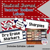 Nautical Theme Teacher Toolbox Labels