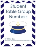 Nautical Themed Group Numbers