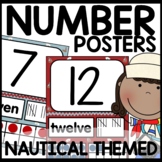 Number Posters Nautical Themed Classroom Decor
