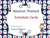 Nautical Themed Schedule Cards (Editable)