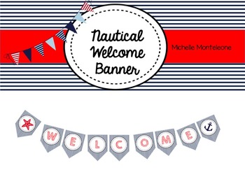 Preview of Nautical Welcome Banner