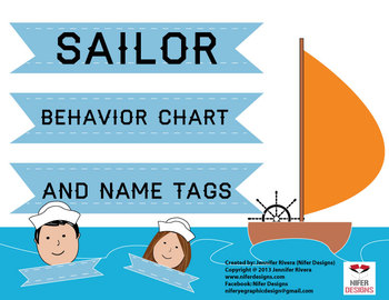 Preview of Nautical sailor behavior chart