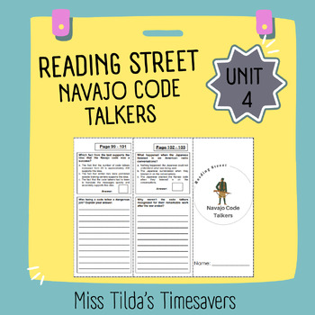 Navajo Code Talkers - 4th Grade Reading Street by Miss Tilda | TpT