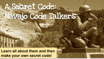 Preview of Navajo Code Talkers: videos, article, comprehension questions and making a code.