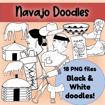 Preview of Navajo Doodle Clip Art Set #2