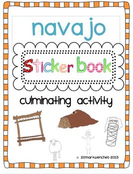 Preview of Navajo Sticker Book Bonus Reading to Learn Booklet