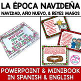 Navidad Año Nuevo Reyes Magos PowerPoint & MiniBook Spanis