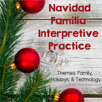 Preview of Navidad Familia Interpretive Activity
